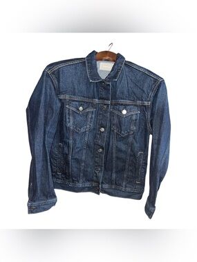 Everlane Dark Blue Classic Denim Jacket - Women's Size Small Casual Jean Jackets